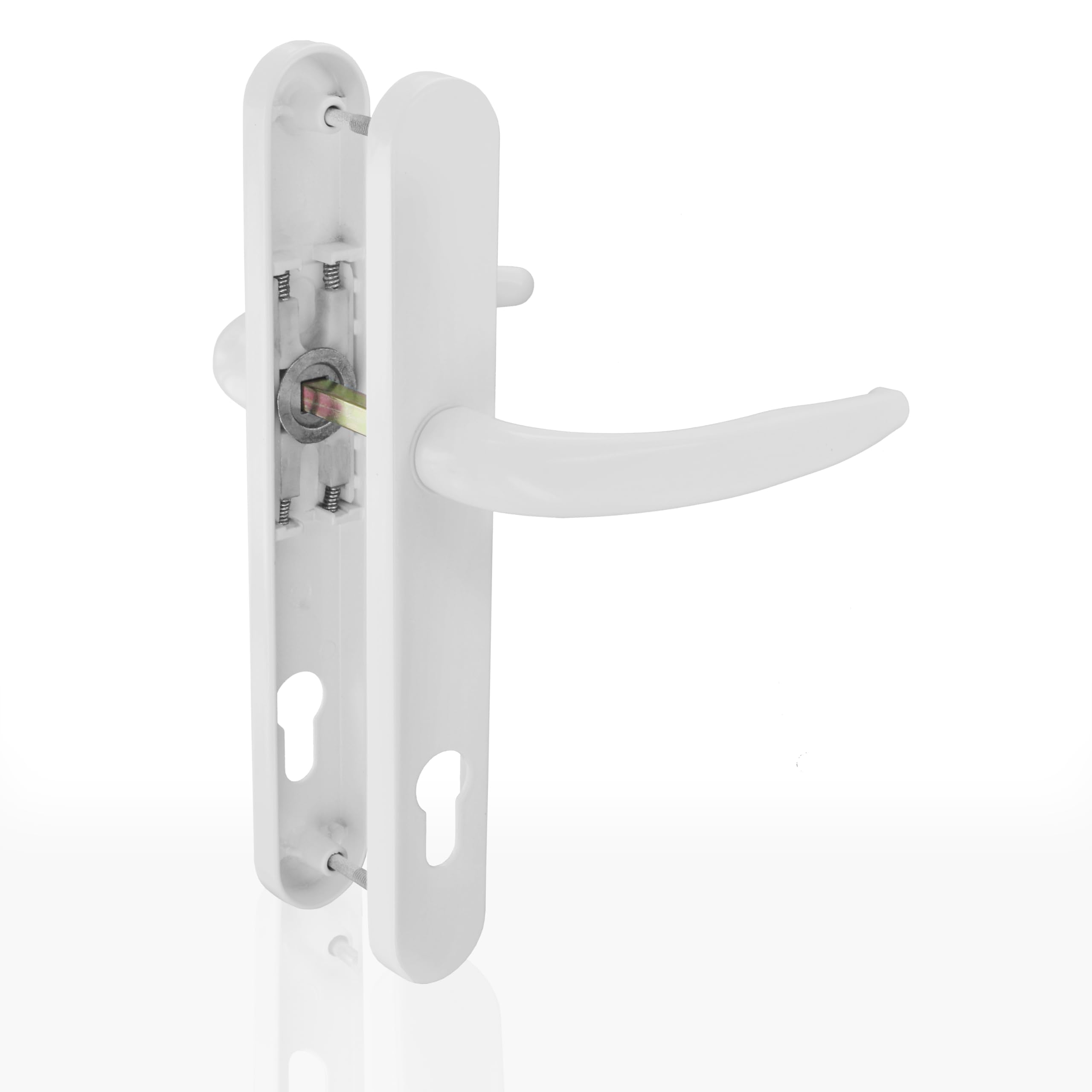 Homesecure White Home Secure™ Upvc Door Handles 211Mm. 92Mm Pz. External Replacement Door Handle