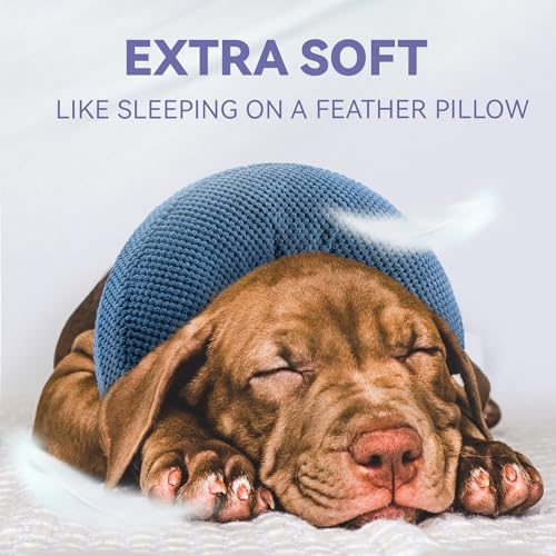 Image of Loflaze Inflatable Dog Cone Collar - Dog Neck Donut Cone Collar Alternative After Surgery - Soft Cone for Large Medium Small Dogs Cats - Alternative Recovery E Collar (Blue, S)
