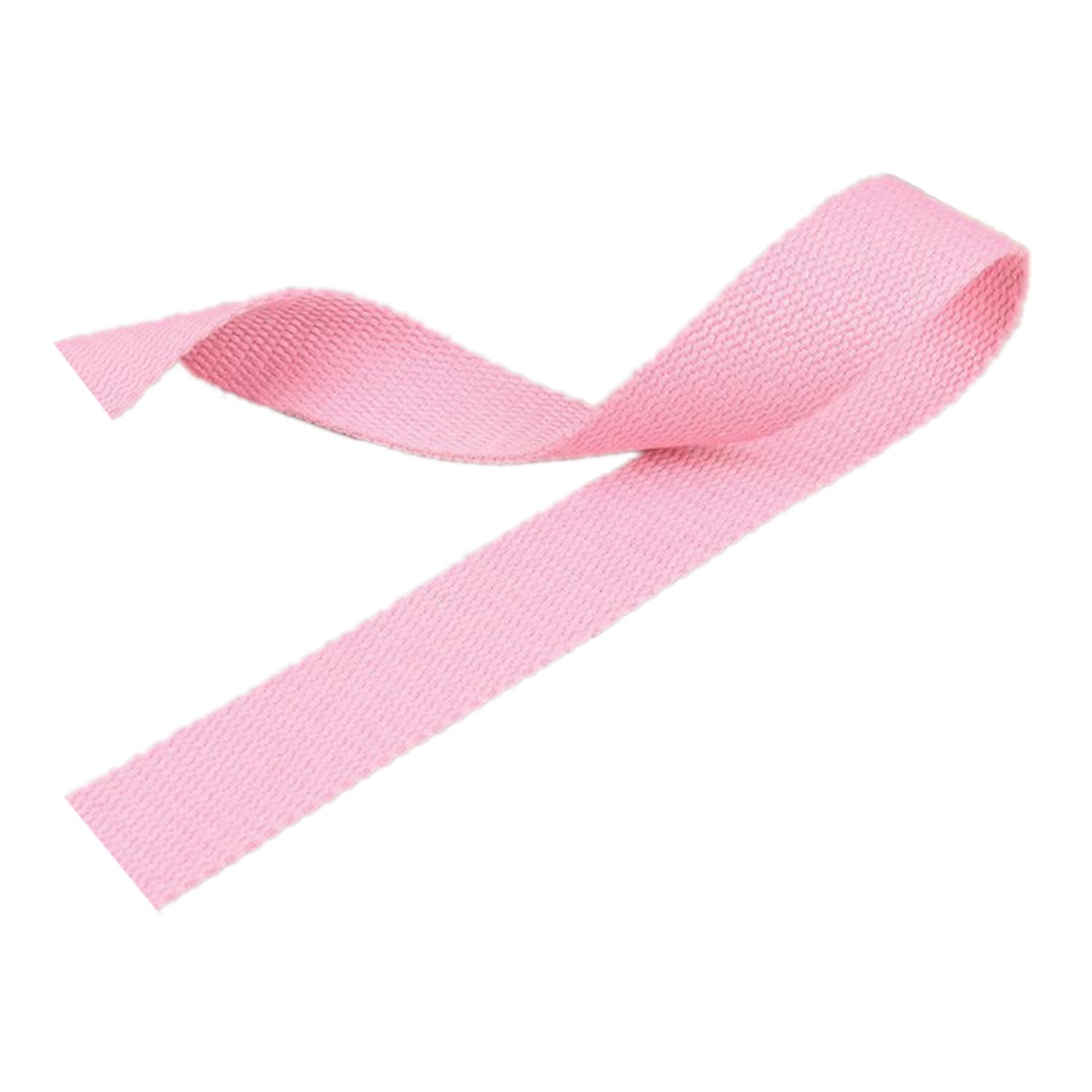 Taśma polipropylenowa, pasek parciany 20 mm - taśma bawełniana do pasków toreb, wiązanie ładunku/bagażu, prace DIY(Pink,20 yard)
