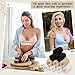 Toulite 10 Pcs Cotton Bra Liners 3 Layer Rectangle Under Bra Pads Sweat Liners for Women Sweating Supplies(Medium,White, Black, Beige)