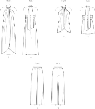 New Look UN6736A Misses' Tops and Pants Sewing Pattern Packet, Design Code N6736, Sizes 6-8-10-12-14-16-18