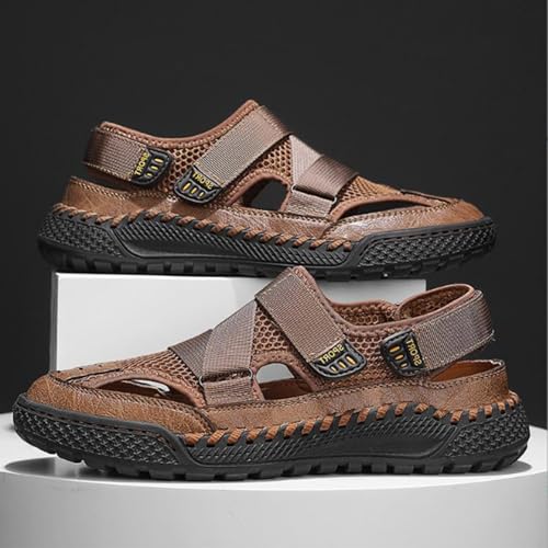 Men's Mesh Fisherman Sandals - Adjustable Strap Closed-Toe Design Summer Breathable Walking Shoes4