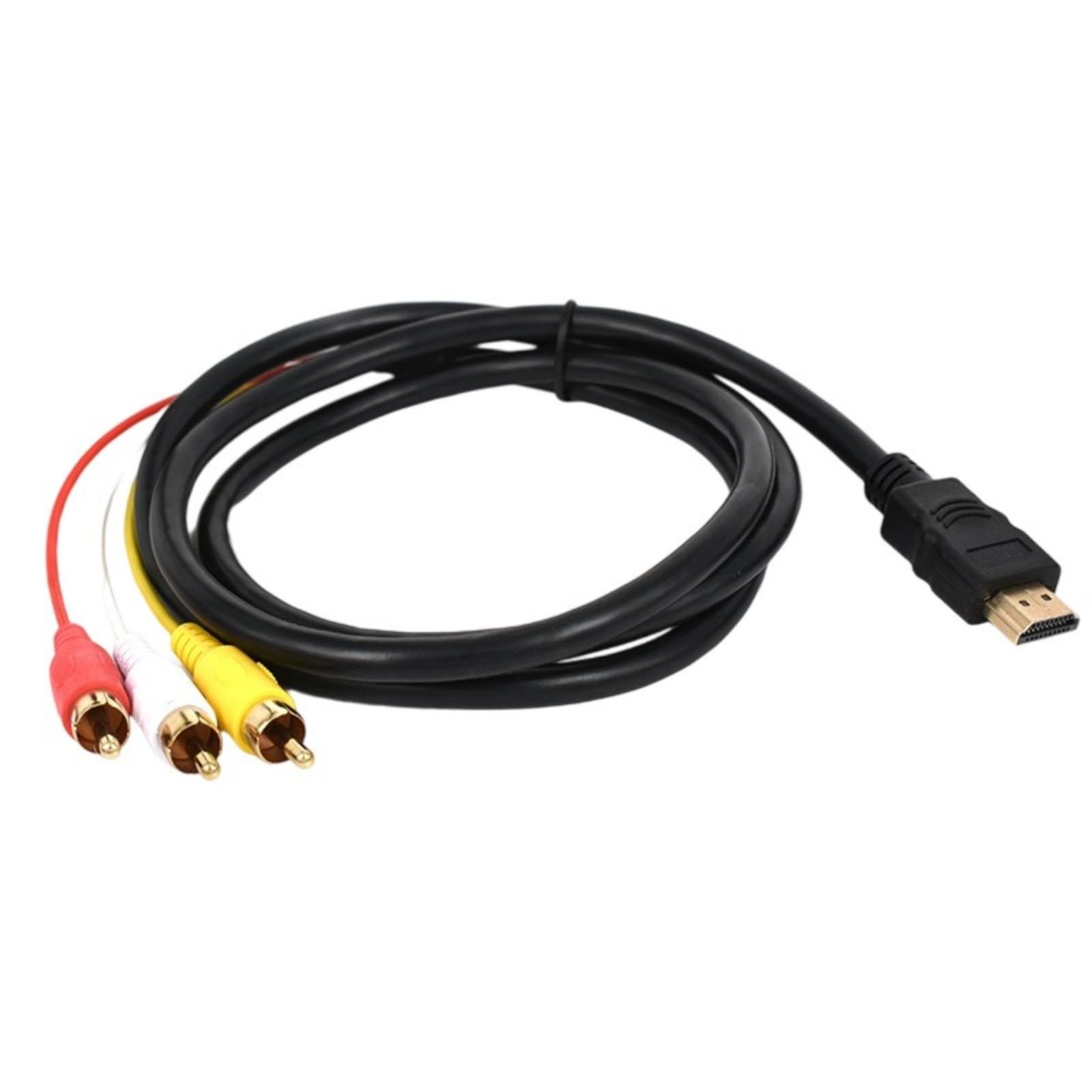 Tsophreniq HDTV-compatible to AV Component Cable 1080P Signals Transmission for Home Theater Connection HDTV-compatible to Av Converter Cable
