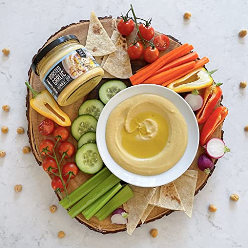Wild Garden Roasted Garlic Hummus Dip, Salad Dressings, Dips and Sauce, No Additives, No Preservatives,10.7 oz