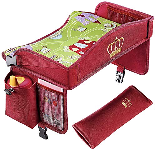 Coolmum Kids Travel Tray, Toddler Car Seat Tray, Activity Organizer, Snack Lap Tray