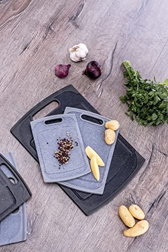 Culinario taglieri in antracite, effetto granito