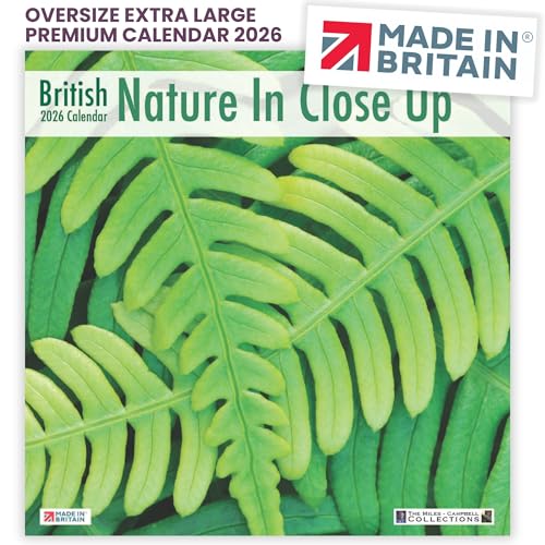 ALLTRADE Calendar 2026 Nature Gift 2026 Calendar UK Holidays MADE IN BRITAIN® Photos by ARCHIE MILES & LAURIE CAMPBELL Supports The Woodland Trust Tree Planting Nature In Close Up