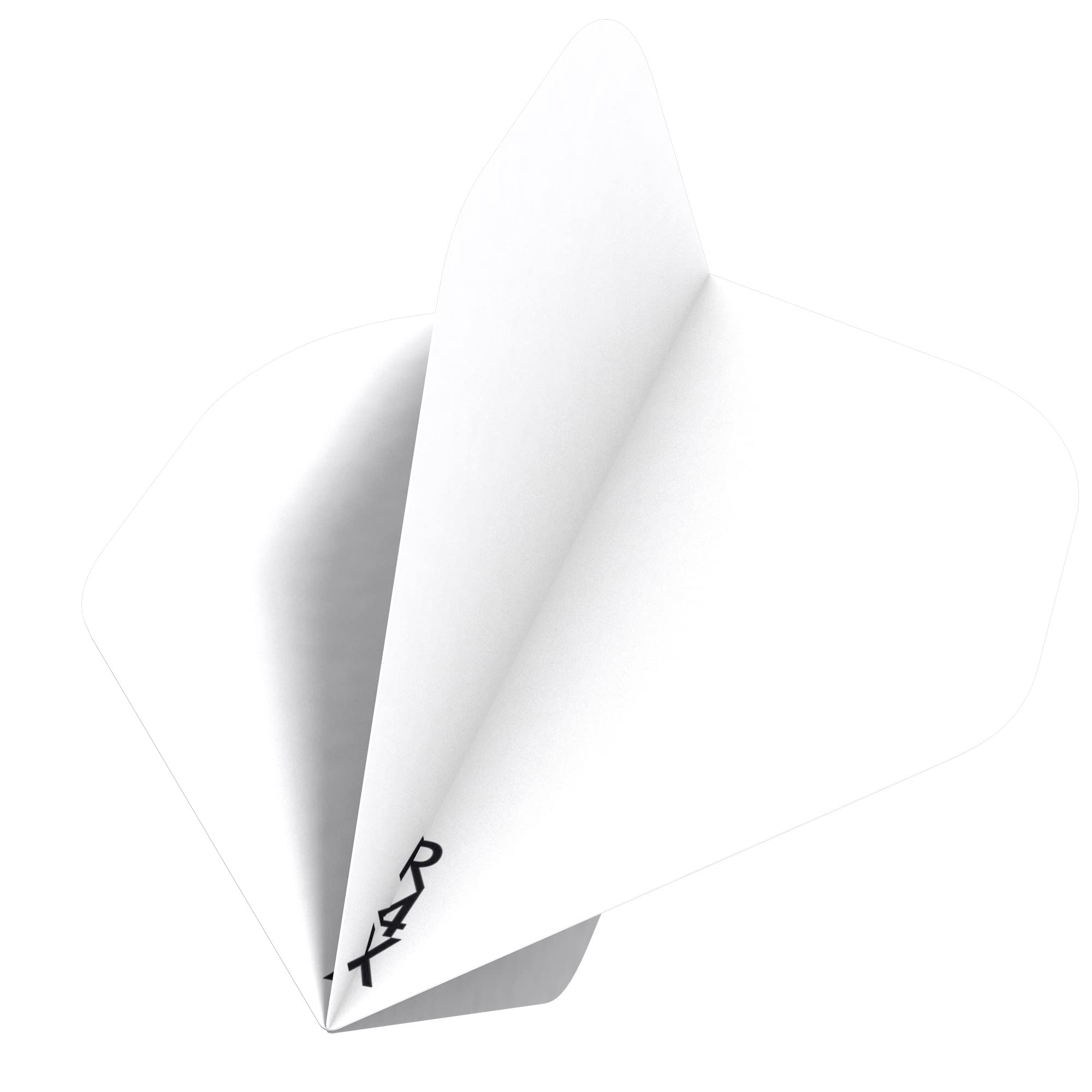 RUTHLESS F3432 R4X | 100 Micron Premium Extra Strong Dart Flights, Standard No. 2 Shape, 10 Sets of 3 Flights, White