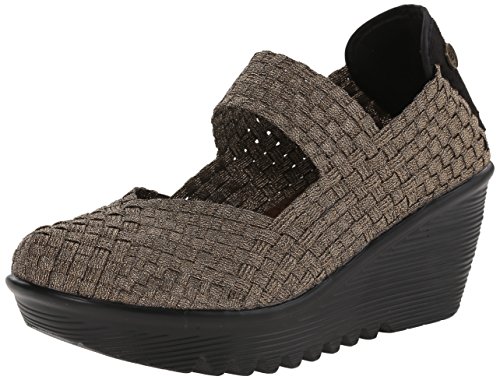 Bernie Mev Cuddly, Zapatos Planos Mary Jane Mujer, Marrón(Bronze/Negro), 36 EU