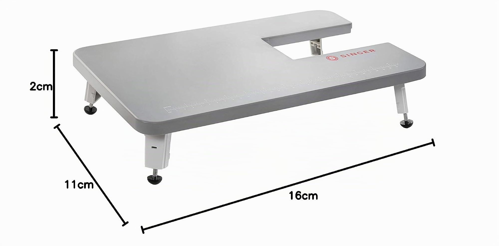 SINGER 4411, 4423, 4432 e 4452 - Tavolo di estensione meccanico per macchina da cucire, grigio