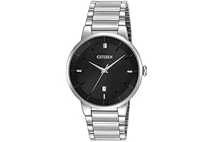 Citizen Men's Black Dial Classic Watch on Sale Clearance I Swiss Quartz...