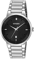 Citizen Quartz Men's Stainless Steel Watch - Classic 40mm Case, Timeless Precision & Durability