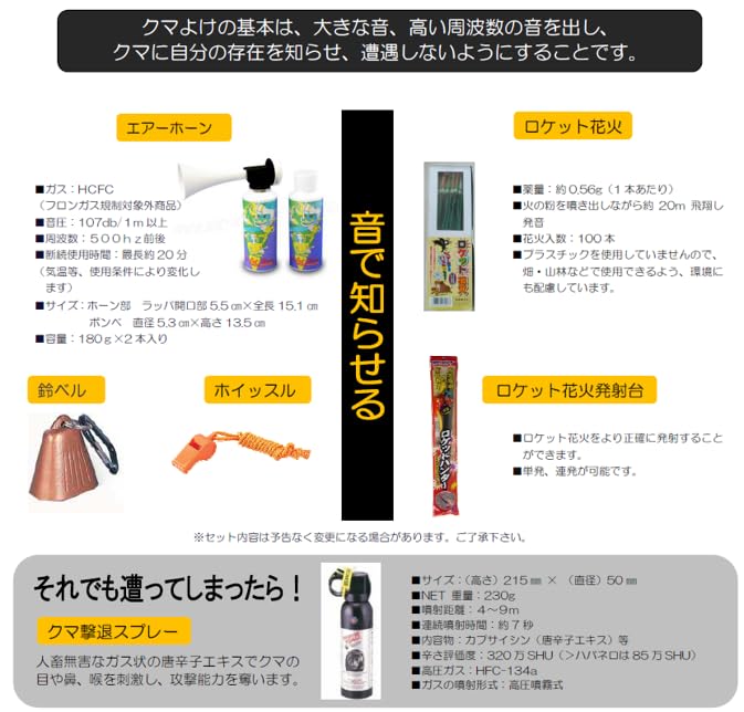 Amazon | カセツドア 熊撃退セット 熊よらーず 熊よけ クマ忌避 