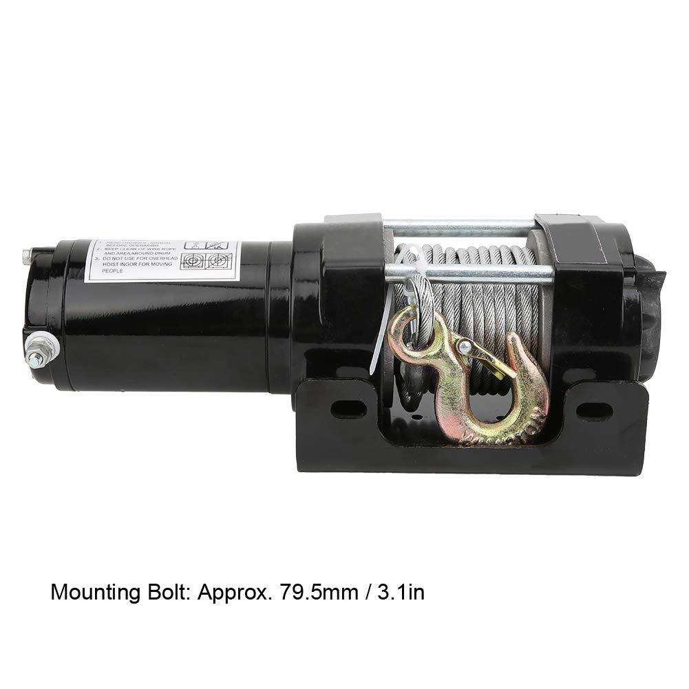 Verricello elettrico 12V Accessorio meccanico Verricello fuoristrada per auto 3500lb Gru per verricello per veicoli fuoristrada