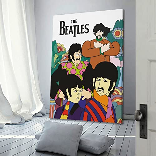 Poster décoratif sur toile The Beatles Dessin animé – Impression d’art moderne pour chambre à coucher – 30 x 45 cm - Les Beatles, Paul McCartney, John Lennon, RIngo Starr, George Harrison Poster décoratif sur toile The Beatles Dessin animé - Impression d'art moderne pour chambre à coucher - 30 x 45 cm – Image 4