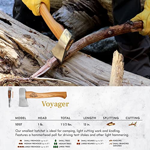 1844-Helko-Werk-Germany-Classic-Voyager-Hatchet-Camp-Hatchet-for-Scouting-Camping-and-Backpacking-small-camping-hatchet-with-hammer-head-poll-Head-1-lb-Handle-13-in-Voyager-10107