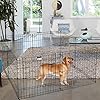 Puppy-Playpen-Collection-Foldable-Metal-Exercise-Enclosure-Eight-Panels-IndoorOutdoor-Pen-with-Gate-for-Dogs-Cats-or-Small-Animals-by-Petmaker Foldable Metal Exercise Enclosure