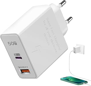 Carregador USB | Poderoso Adaptador Multi-50 W - Cabeça carregamento Super Flash flexível e confiável Cabeça carregamento inteligente carga rápida multiuso para dispositivos USB Puchen