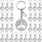 PHAETON 20PCS Tree Of Life Thank You Keychain Graduation & Team Appreciation Gifts