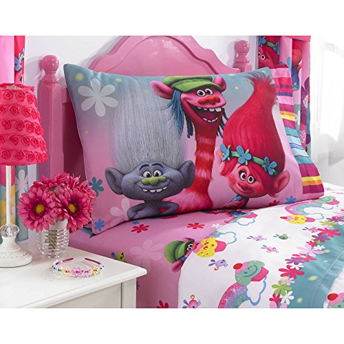 Hi-Tech MB705W Dreamworks Trolls Show Me a Smile Polyester Sheet Set