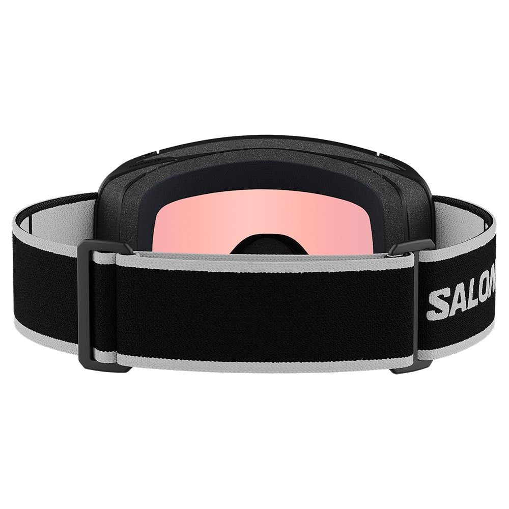 Salomon Lumi Access Masque de Ski Unisexe pour Enfant, Champ de Vision Élargi, Idéal pour le Ski et le Snowboard, Noir, Taille Unique