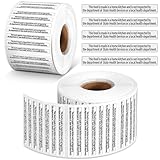 Marspark 500 Count Cottage Food Law Labels Stickers Made in A Home Kitchen Inspection Statement Thermal Printed Labels for Home Kitchen (2 x 0.26 Inch)