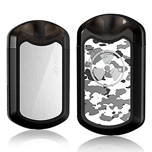 Manvap Vape Starter Kit - Electronic Cigarette Wearable Starter Kit 350mAh Battery, E Cig Top Refill 2.0ml Tank, Dog Tag Vape Stick, Vape Kit No Nicotine No E Liquid (White)