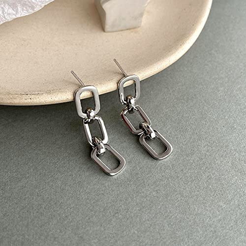 Chunky Paperclip Earring 925 Sterling Silver Link Chain Dangle Earring3