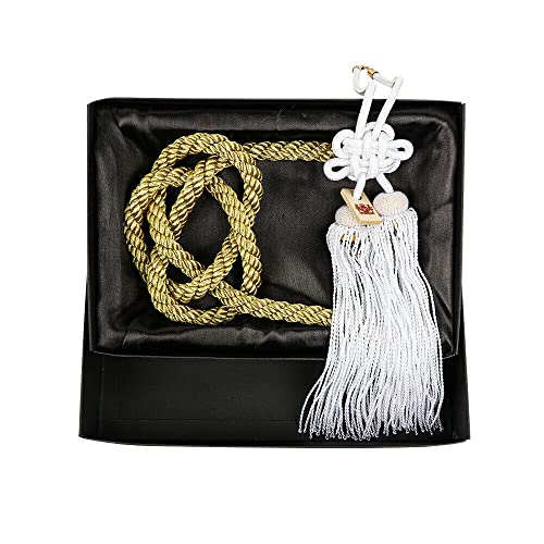 New Vip Charm Junction Produce JDM Fusa White Kiku JP Knot Gold Kin Tsuna Rope