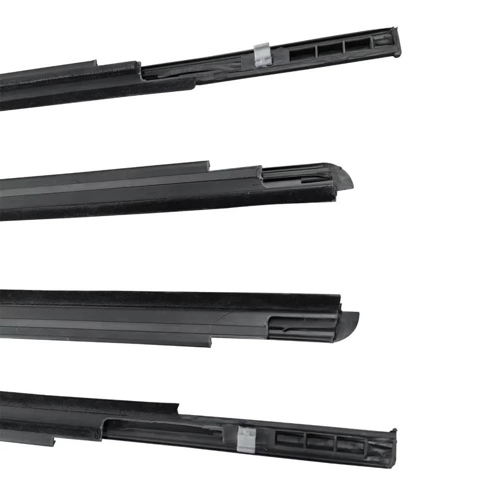 Guarnizione portiera auto 4 Pezzi Guarnizione Finestrini Per Yaris Hatchback 2006-2013 (4 Porte) Strisce Tenuta In Gomma Vetri Laterali Esterni Anteriori E Posteriori Protezione porta Auto