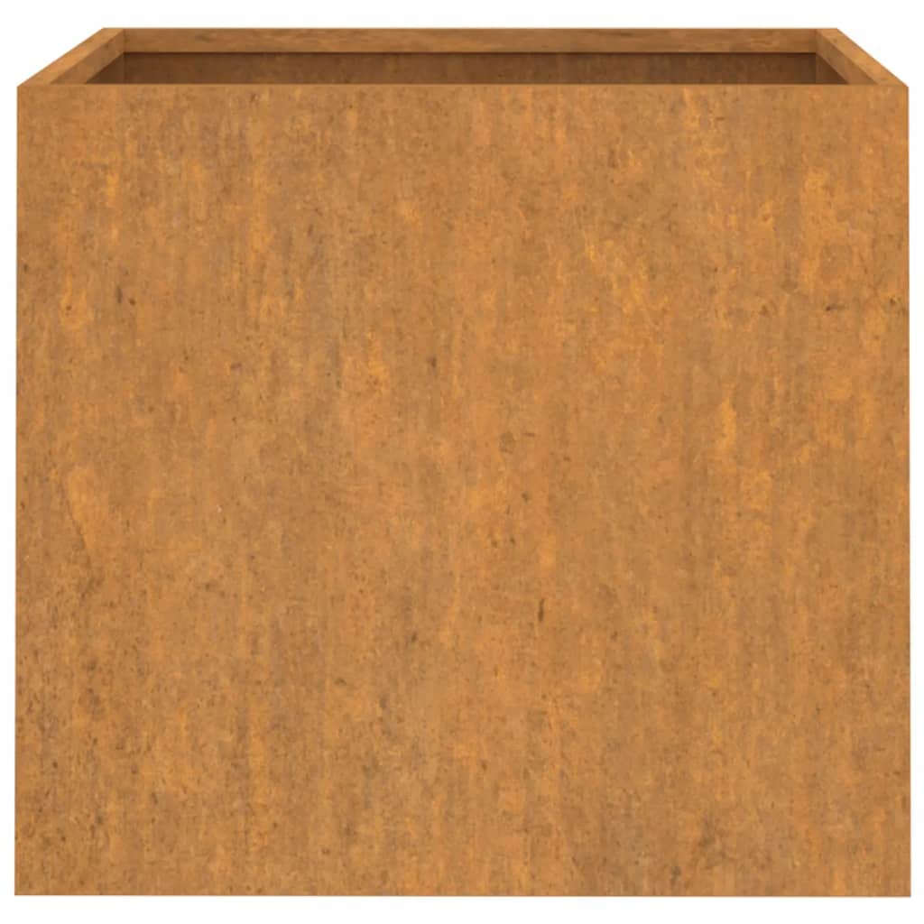 vidaXL Pflanzkübel, Blumenkübel zum Selber Bauen, Hochbeet für Garten Balkon Terrasse, Pflanzkasten aus Metall, Blumenkasten, Cortenstahl