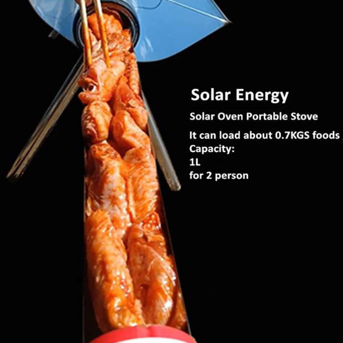 Poêle de camping portable à énergie solaire pour randonnée, pique-nique, cuisine d'urgence
