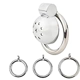 ZeeKoug Multifunktions Metall Freizeit Fitness SchutzkäFig GeräT, 3 GrößEn Ring ZubehöR, Tragbar, Paargeschenk (Weiß)