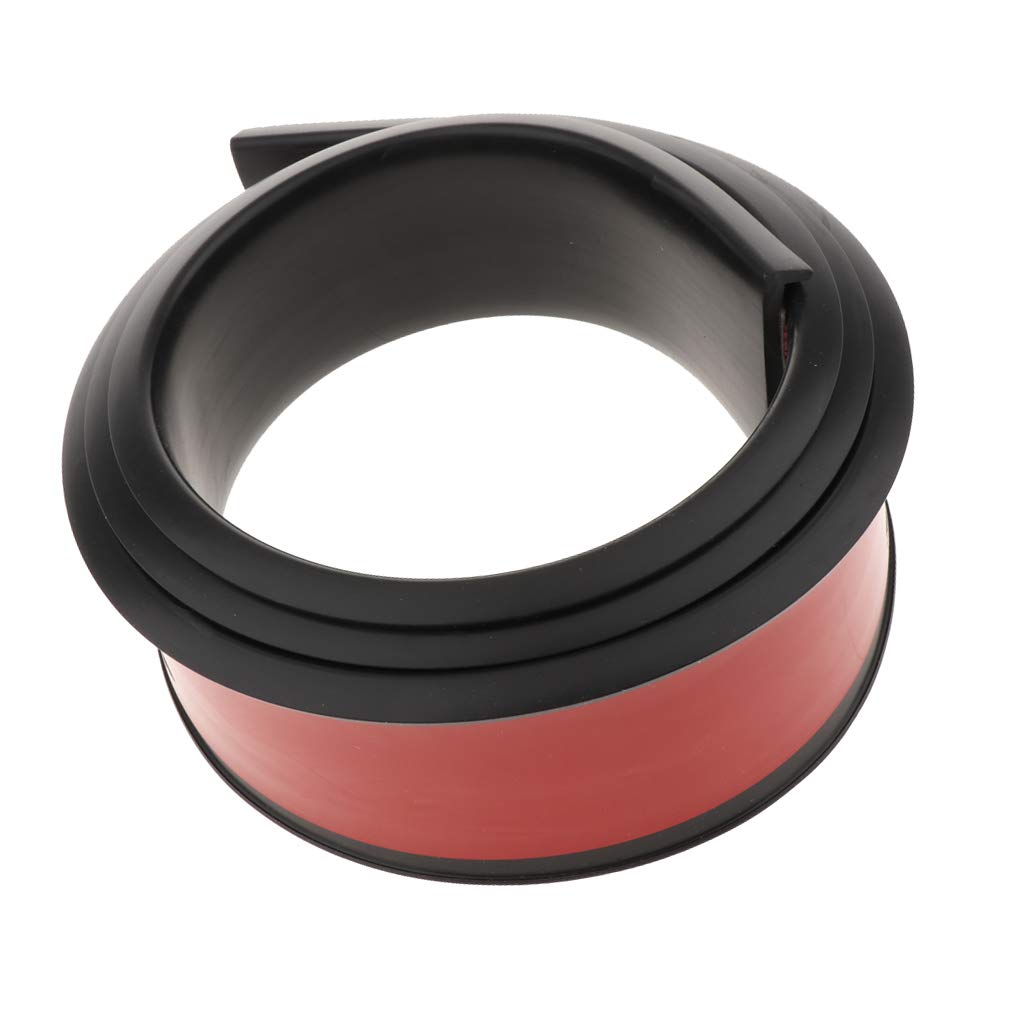 FLAMEER Car Fender Flare Extension Wheel Eyebrow Protector Strip PU Automobile Wheel-arch Trim Car Styling Mouldings Strips Sticker - 5.5cm