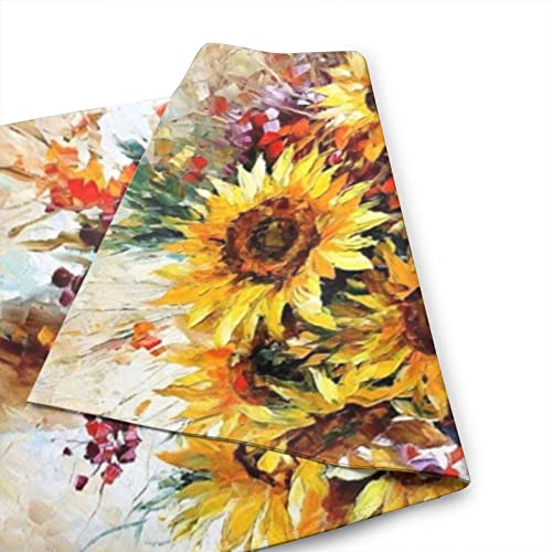 Drapeau de jardin tournesol double face 12,5x18 cm pour l'extérieur