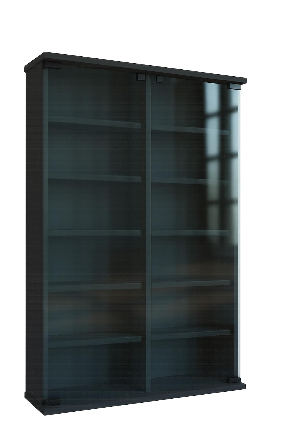 VCM Galerie - Mueble CD/DVD para 300 Piezas, Color Negro