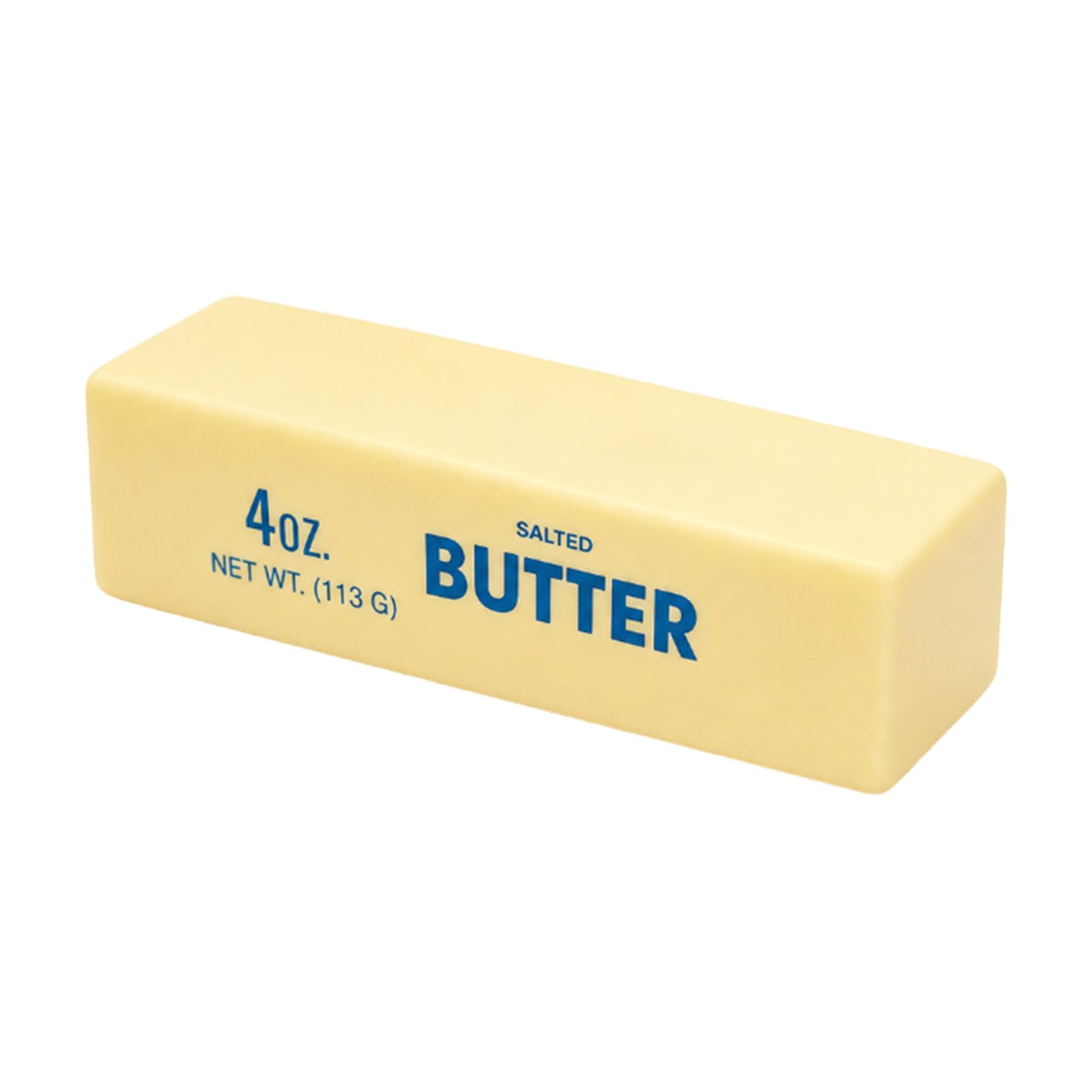 1 Pack Slow Rising PU Butter Stick Squeeze Item, Light Yellow Decompression Accessory for Home Office Adult Daily Stress Relief