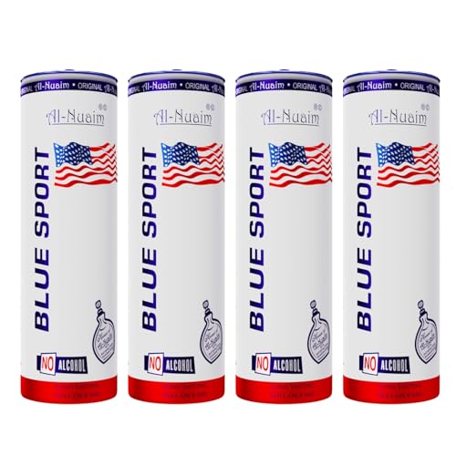Image of Al-Nuaim Blue Sport Attar Roll On - 6ml (Pack Of 4) |Luxury Scent with Long Lasting Fragrance For Men & Women