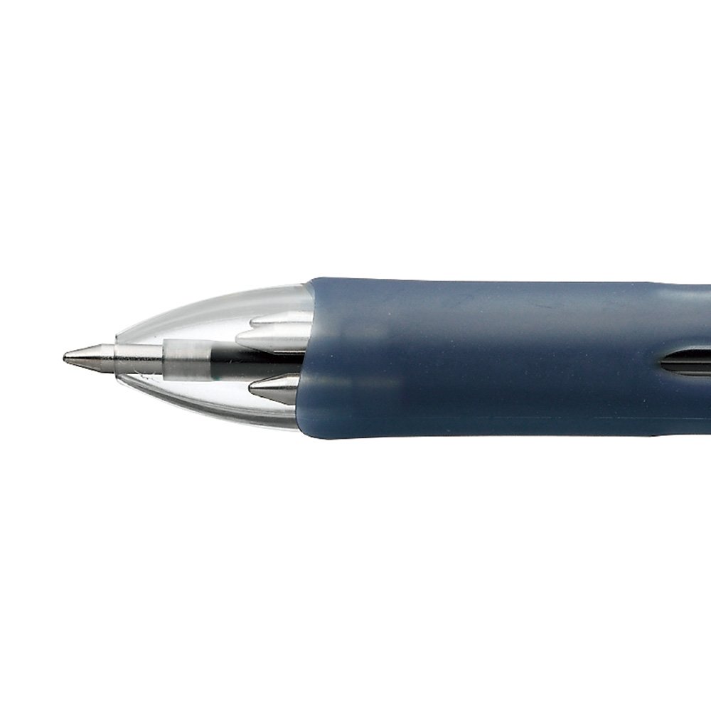10pcs Zebra B4A5 Clip-on Slim 4C 0.7mm 4-Color Ballpoint Pen (Box Set) - Transparent Barrel