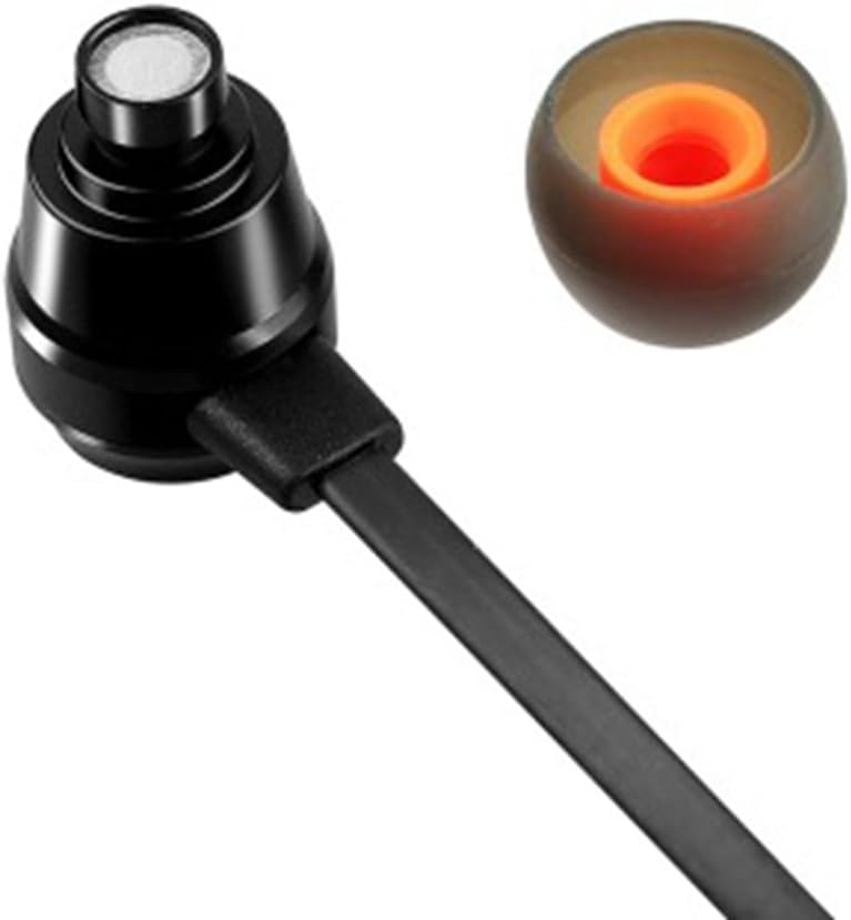 Close-up of JBL earbud tip and internal component