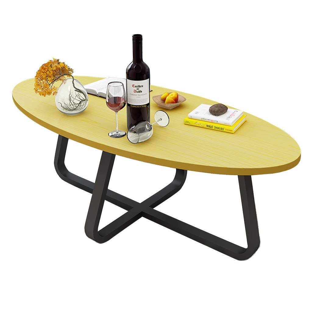 Table de canapé jaune : la solution gain de place pour salon