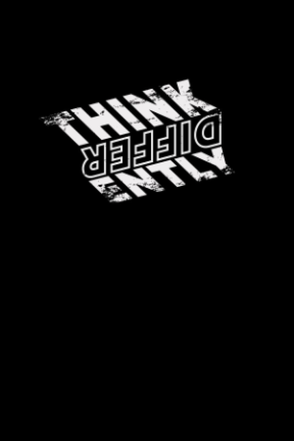 Think Differently: Small Notebooks 4x6 Black Cover | Motivation Note Book 80 Pages with Numbered page | Small Pocket Notebook | Notebook Mini