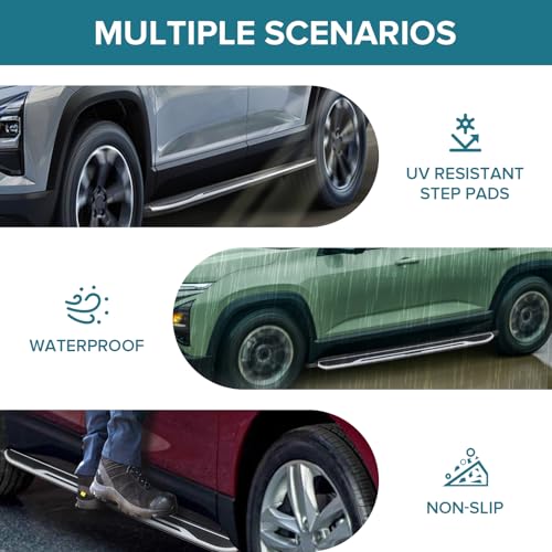 Estribos laterales compatibles con Ford Explorer 2020-2025 miniatura 4