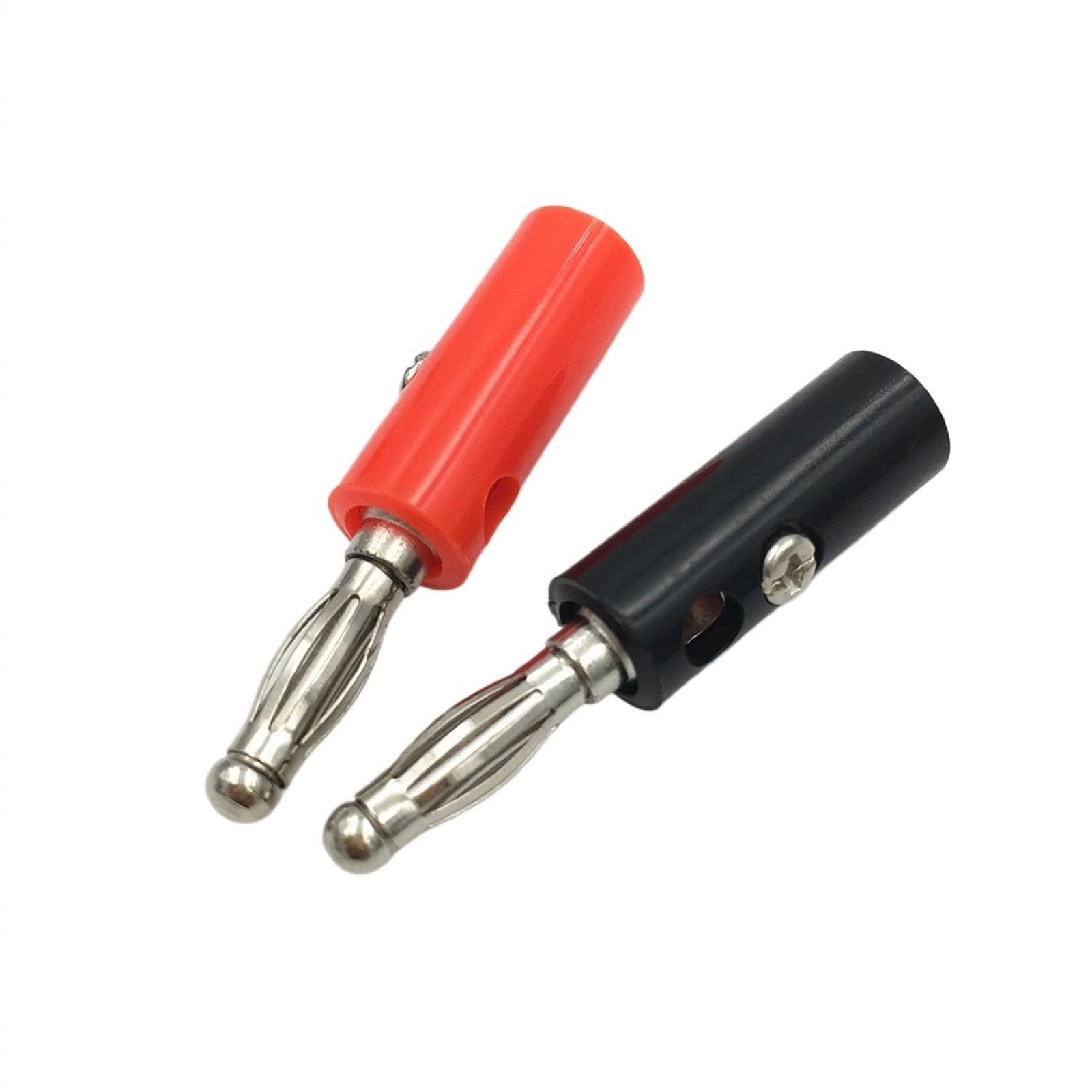 10 sztuk czarny i czerwony kabel głośnikowy kabel audio złącze wtykowe gniazdo męskie 4mm bananowe złącze kablowe (70R)