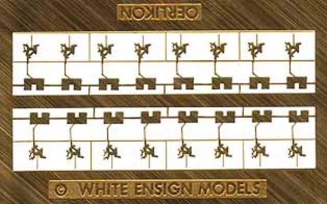 White Ensign Models 1/350 Post-War Oerlikons & Shields Photoetch Enhancement Parts