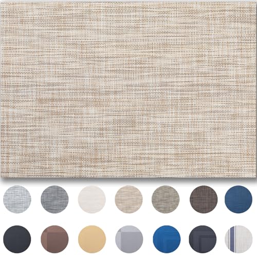 Placemats Set of 4 - Easy Clean Woven...