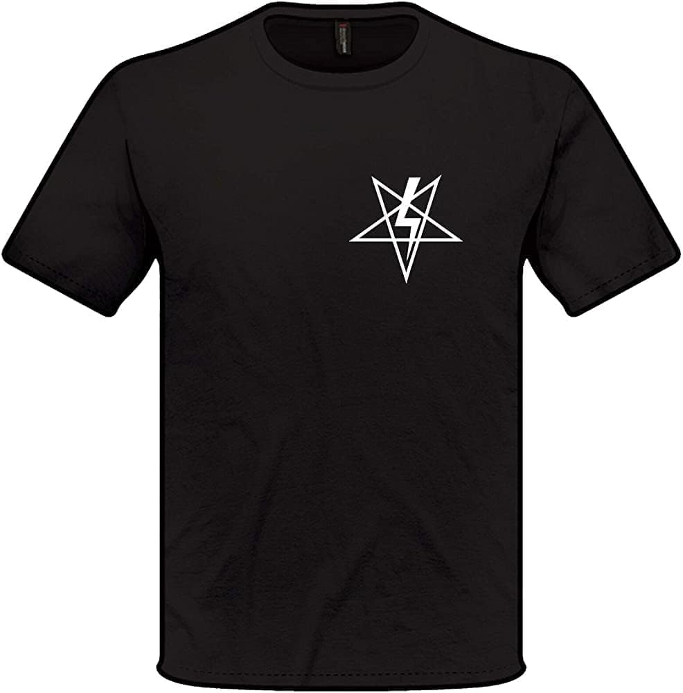 OGQTIBXV Anton Szandor Lavey Sigil T Shirt Menss Church of Satan Satanic Black(Medium)