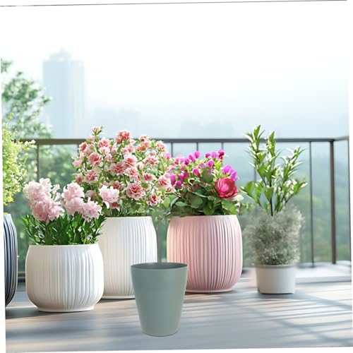 IMIKEYA set 3 canecas de basura de plástico compactas miniatura 4