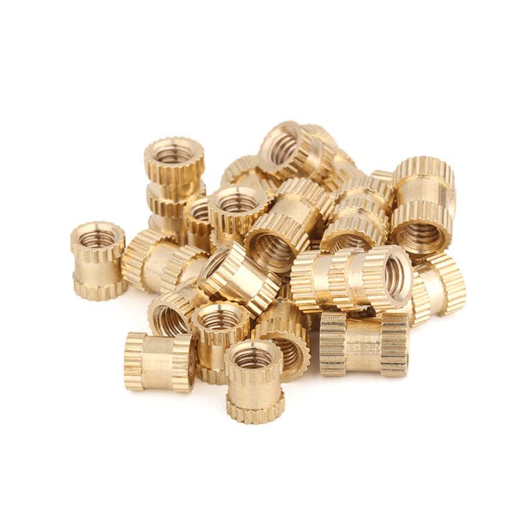 50pcs/lot M2 M2.5 M3 M4 M5 M6 M8 Brass Insert nut Injection Molding Brass Knurled Thread Inserts Nuts