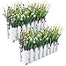 Produktbild XONOR Künstliche Blumen Baby's Breath Gypsophila im Lattenzaun Topf für Home Office Hochzeitsfeier Innendekoration (2 Sets, Gypsophila)